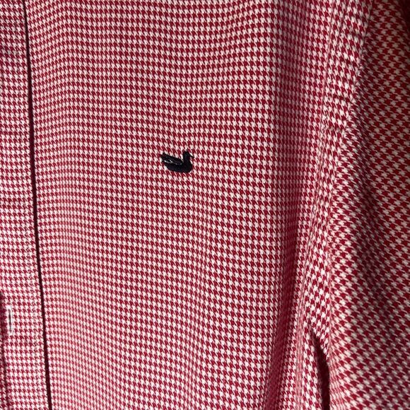 Southern Marsh red and white checked long sleeve button front shirt,‎ size large - Picture 5 of 8